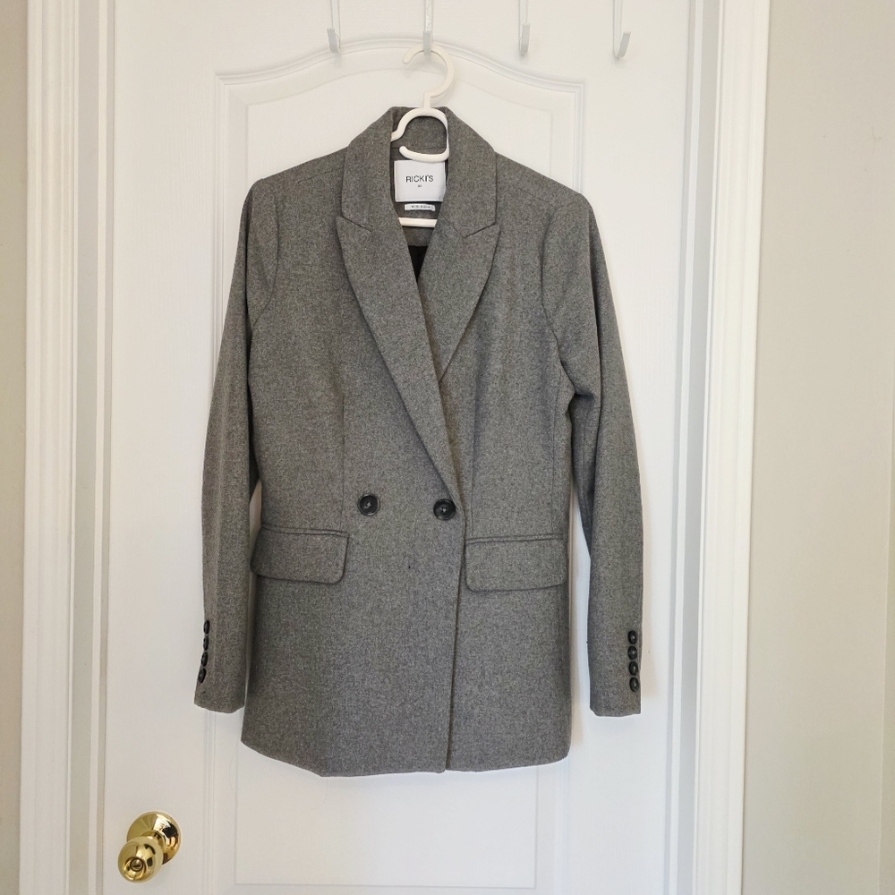 Ricki's Charcoal Double-Breasted Blazer